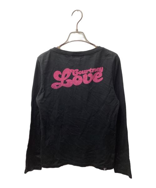 Hysteric Glamour（ヒステリックグラマー）Hysteric Glamour (ヒステリックグラマー) courtney love長袖カットソー ブラック サイズ:採寸参照の古着・服飾アイテム