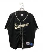 MAJESTIC ATHLETIC×EXAMPLEマジェスティック アスレティック×エグザンプル）の古着「ベースボールシャツ」｜ブラック