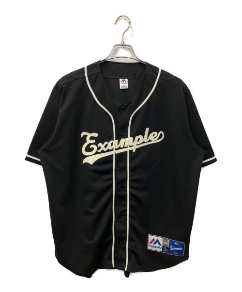 MAJESTIC ATHLETIC（マジェスティック アスレティック）Majestic Athletic (マジェスティック アスレティック) EXAMPLE (エグザンプル) ベースボールシャツ ブラック サイズ:XLの古着・服飾アイテム