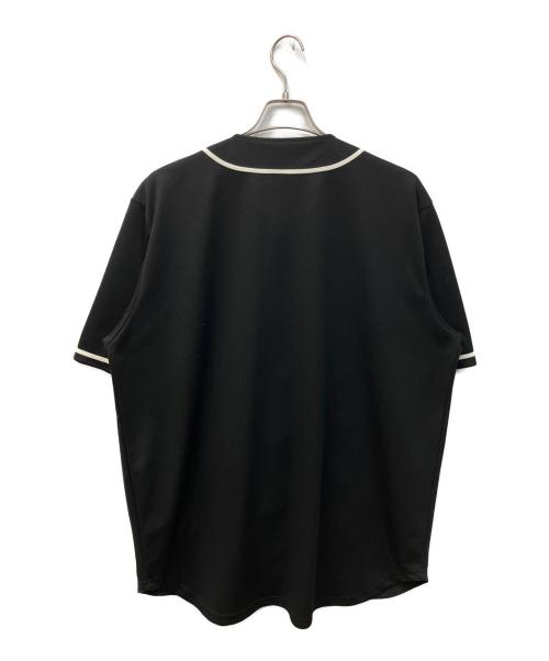 MAJESTIC ATHLETIC（マジェスティック アスレティック）Majestic Athletic (マジェスティック アスレティック) EXAMPLE (エグザンプル) ベースボールシャツ ブラック サイズ:XLの古着・服飾アイテム