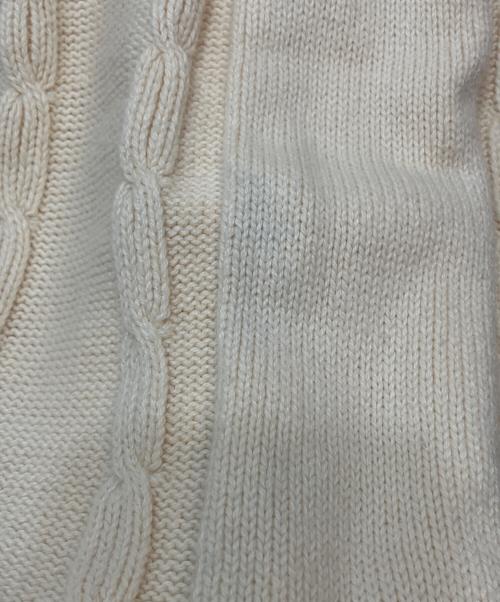 Burberry's（バーバリーズ）Burberry's (バーバリーズ) ケーブルニット アイボリー サイズ:Mの古着・服飾アイテム