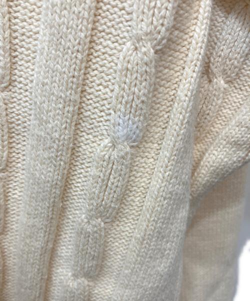 Burberry's（バーバリーズ）Burberry's (バーバリーズ) ケーブルニット アイボリー サイズ:Mの古着・服飾アイテム