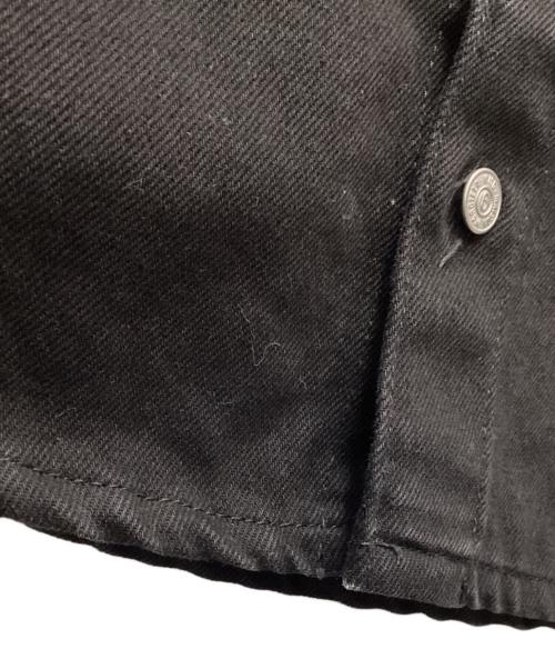 MM6 Maison Margiela（エムエムシックスメゾンマルジェラ）MM6 Maison Margiela (エムエムシックスメゾンマルジェラ) Spliced Denim Shirt（スプライスドデニムシャツ） インディゴ×ブラック サイズ:36の古着・服飾アイテム