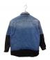 MM6 Maison Margiela (エムエムシックスメゾンマルジェラ) Spliced Denim Shirt（スプライスドデニムシャツ） インディゴ×ブラック サイズ:36：20000円