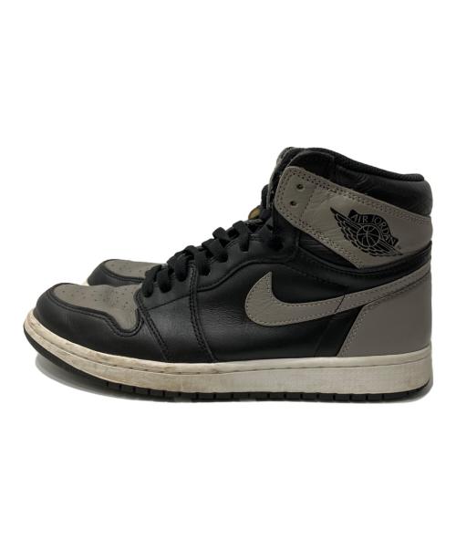 NIKE（ナイキ）NIKE (ナイキ) Air Jordan 1 Retro High OG スニーカー ブラック×グレー サイズ:27.5cmの古着・服飾アイテム
