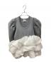 Bibiy.（ビビィ）の古着「AMELIE PEPURAMU KNIT　(アメリ ペプラム ニット)」｜グレー