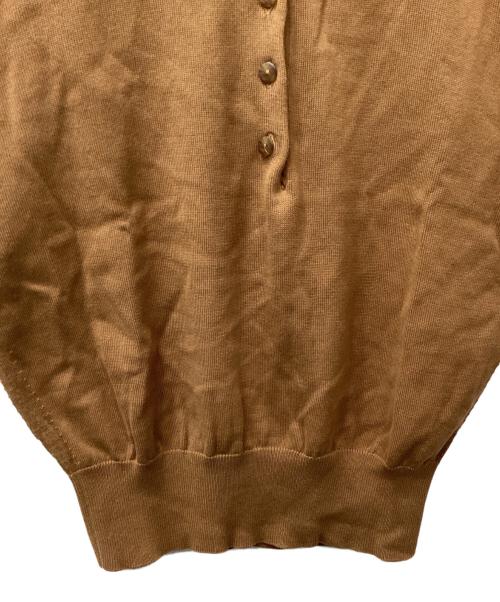 THE SHINZONE（ザ シンゾーン）THE SHINZONE (ザ シンゾーン) ニットポロシャツ ブラウン サイズ:freeの古着・服飾アイテム