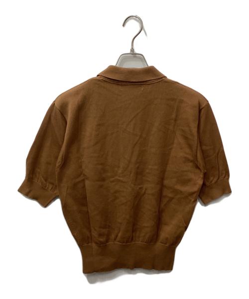 THE SHINZONE（ザ シンゾーン）THE SHINZONE (ザ シンゾーン) ニットポロシャツ ブラウン サイズ:freeの古着・服飾アイテム