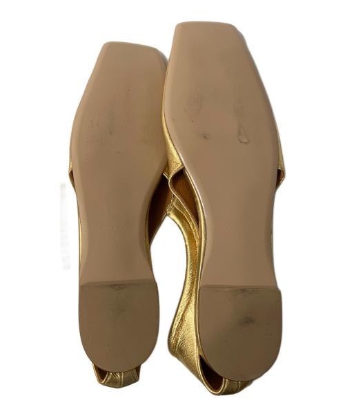 Pippichic（ピッピシック）Pippichic (ピッピシック) フラットシューズ ゴールド サイズ:38の古着・服飾アイテム