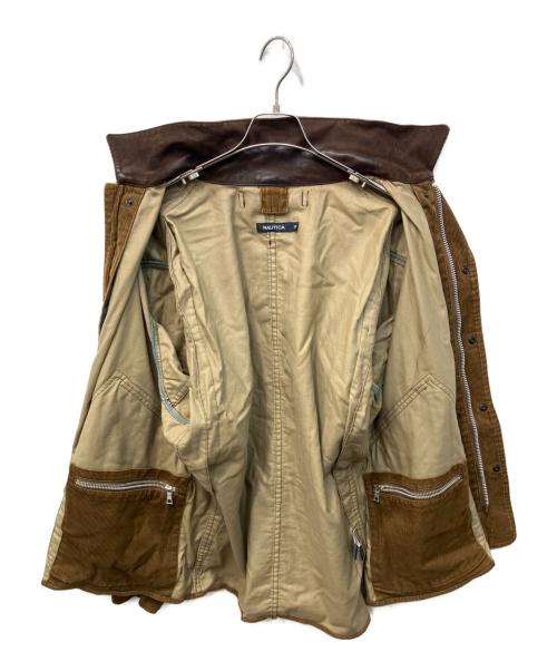 NAUTICA（ノーティカ）NAUTICA (ノーティカ) レザーカラーコーデュロイジャケット ブラウン サイズ:Mの古着・服飾アイテム
