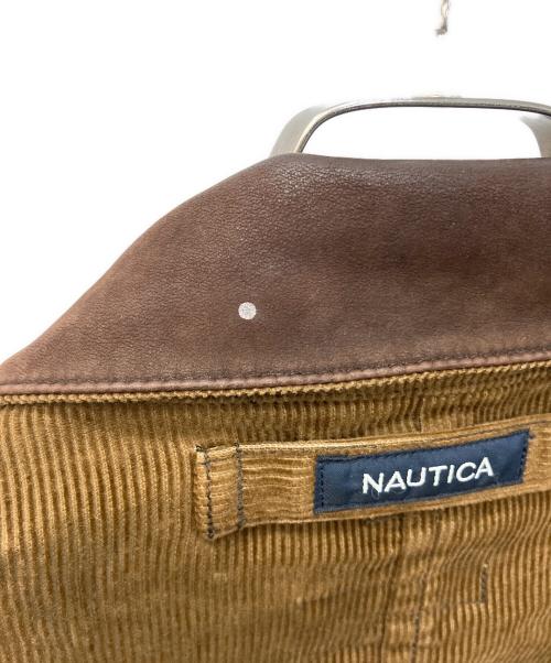 NAUTICA（ノーティカ）NAUTICA (ノーティカ) レザーカラーコーデュロイジャケット ブラウン サイズ:Mの古着・服飾アイテム