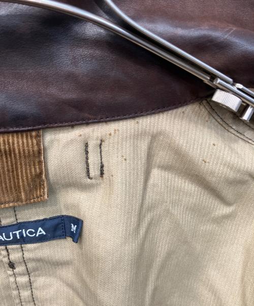 NAUTICA（ノーティカ）NAUTICA (ノーティカ) レザーカラーコーデュロイジャケット ブラウン サイズ:Mの古着・服飾アイテム