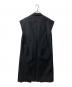HARRISON WONG (ハリソン ウォン) Smocking Textured long Vest/シワ加工ロングジレ ブラック サイズ:M：16000円