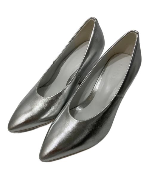 ENFOLD（エンフォルド）ENFOLD (エンフォルド) ポインテッドトゥパンプス シルバー サイズ:36の古着・服飾アイテム
