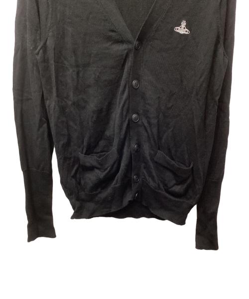 Vivienne Westwood man（ヴィヴィアン ウェストウッド マン）Vivienne Westwood man (ヴィヴィアン ウェストウッド マン) オーブ刺繍カーディガン ブラック サイズ:44の古着・服飾アイテム