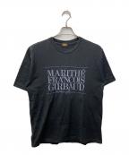 MARITHE+FRANCOIS GIRBAUDマリテフランソワジルボー）の古着「刺繍Tシャツ」｜ブラック