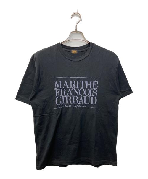 MARITHE+FRANCOIS GIRBAUD（マリテフランソワジルボー）MARITHE+FRANCOIS GIRBAUD (マリテフランソワジルボー) 刺繍Tシャツ ブラック サイズ:Mの古着・服飾アイテム