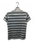Hysteric Glamour (ヒステリックグラマー) ボーダーポケットTシャツ グレー×グリーン サイズ:free：4000円