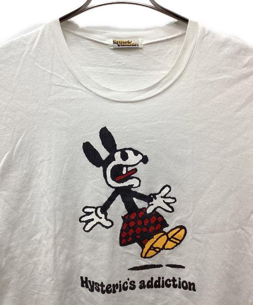 Hysteric Glamour（ヒステリックグラマー）Hysteric Glamour (ヒステリックグラマー) HYSTERIC'S ADDICTION TEE（ヒステリックアディクションティー） ホワイト サイズ:Freeの古着・服飾アイテム
