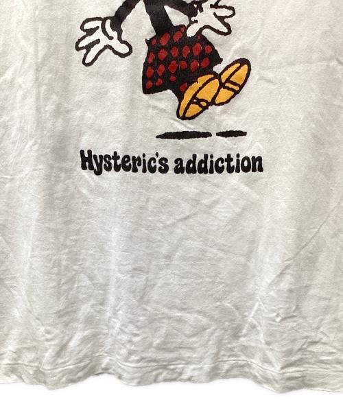Hysteric Glamour（ヒステリックグラマー）Hysteric Glamour (ヒステリックグラマー) HYSTERIC'S ADDICTION TEE（ヒステリックアディクションティー） ホワイト サイズ:Freeの古着・服飾アイテム