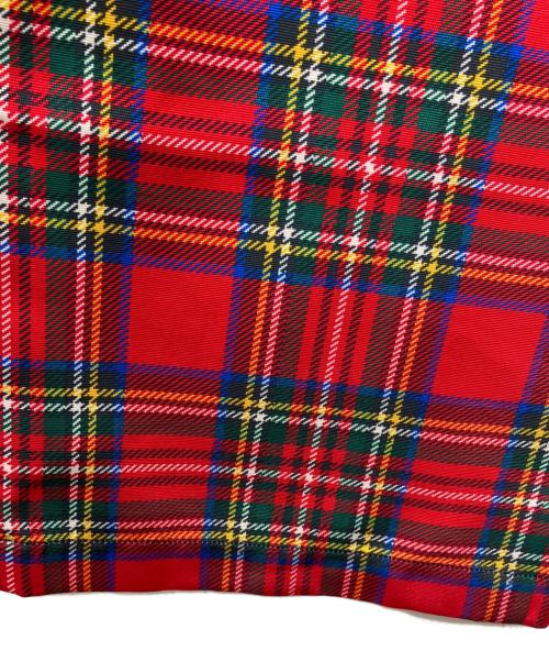 tricot COMME des GARCONS（トリココムデギャルソン）tricot COMME des GARCONS (トリココムデギャルソン) タータンチェックイージーパンツ レッド サイズ:採寸参照の古着・服飾アイテム