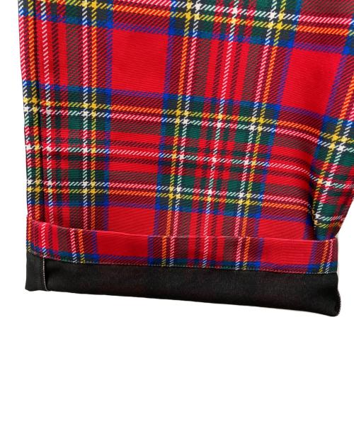 tricot COMME des GARCONS（トリココムデギャルソン）tricot COMME des GARCONS (トリココムデギャルソン) タータンチェックイージーパンツ レッド サイズ:採寸参照の古着・服飾アイテム