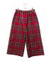 tricot COMME des GARCONS（トリココムデギャルソン）の古着「タータンチェックイージーパンツ」｜レッド
