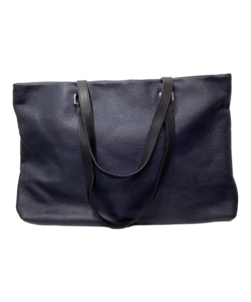 FURLA（フルラ）FURLA (フルラ) レザートートバッグ ネイビーの古着・服飾アイテム