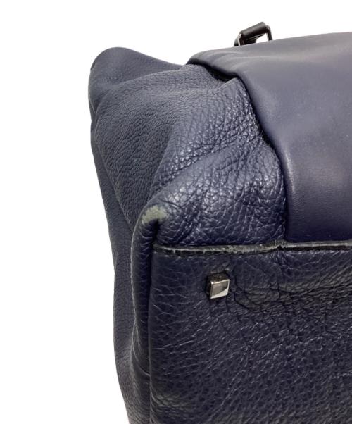 FURLA（フルラ）FURLA (フルラ) レザートートバッグ ネイビーの古着・服飾アイテム