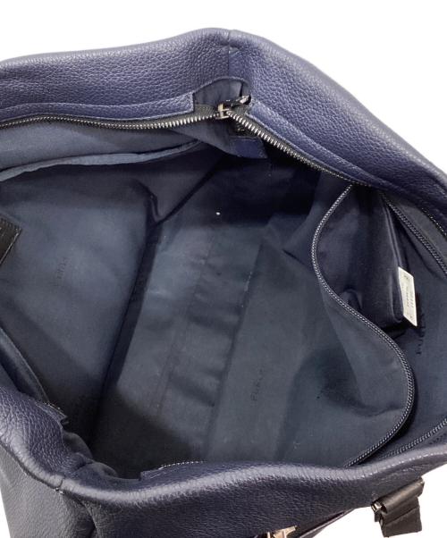FURLA（フルラ）FURLA (フルラ) レザートートバッグ ネイビーの古着・服飾アイテム
