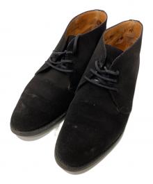 CHEANEY（チーニー）の古着「スウェードチャッカブーツ」｜ブラック