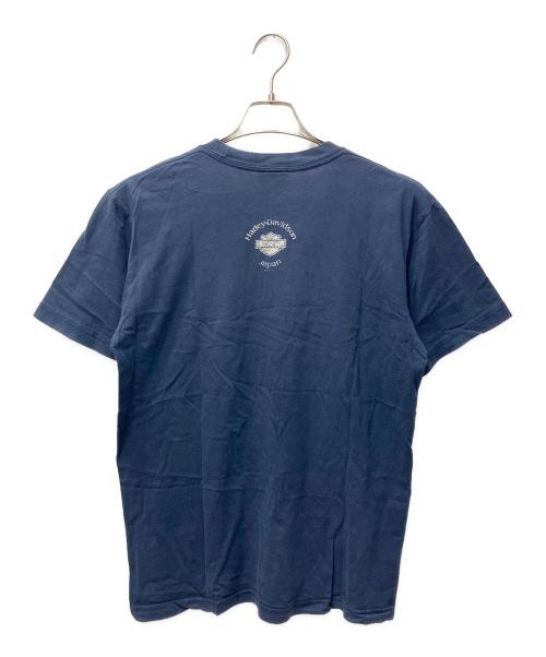 HARLEY-DAVIDSON（ハーレーダビッドソン）HARLEY-DAVIDSON (ハーレーダビッドソン) プリントTシャツ ブルー サイズ:Mの古着・服飾アイテム