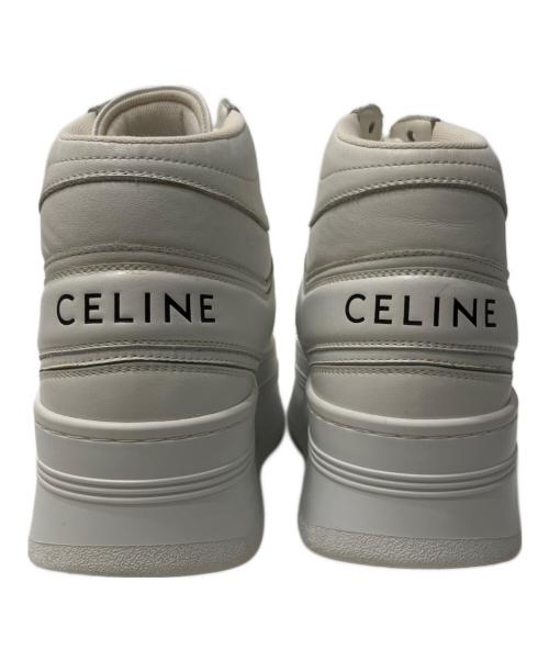 CELINE（セリーヌ）CELINE (セリーヌ) ブロックウェッジミッドスニーカー ホワイト サイズ:37の古着・服飾アイテム