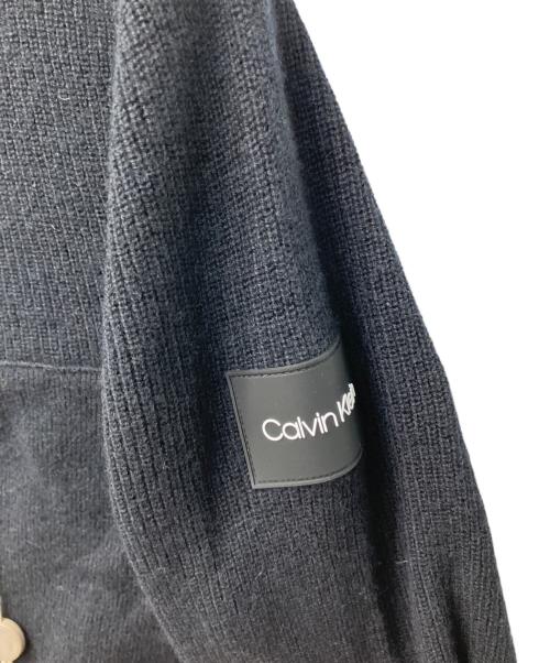 Calvin Klein（カルバンクライン）Calvin Klein (カルバンクライン) モックネックニット ネイビー サイズ:S 未使用品の古着・服飾アイテム