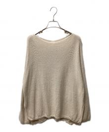 GALLARDA GALANTE（ガリャルダガランテ）の古着「コットンリネンオーバーニット」｜アイボリー