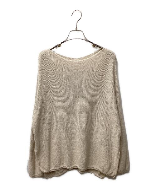 GALLARDA GALANTE（ガリャルダガランテ）GALLARDA GALANTE (ガリャルダガランテ) コットンリネンオーバーニット アイボリー サイズ:Freeの古着・服飾アイテム