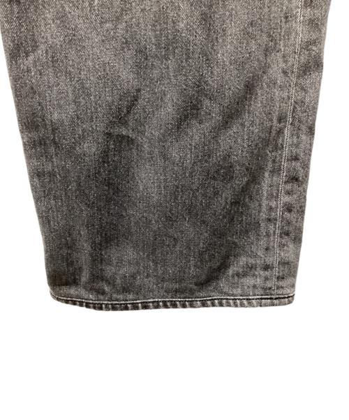 Whim Gazette（ウィムガゼット）Whim Gazette (ウィムガゼット) ドロストデニムパンツ ブラック サイズ:34の古着・服飾アイテム