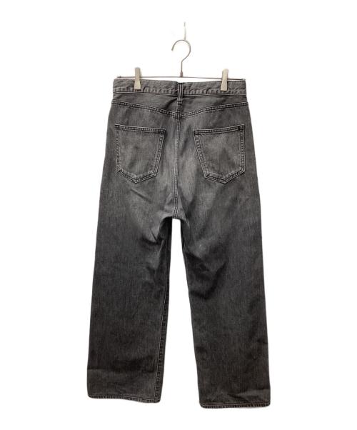 Whim Gazette（ウィムガゼット）Whim Gazette (ウィムガゼット) ドロストデニムパンツ ブラック サイズ:34の古着・服飾アイテム