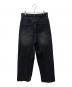 Whim Gazette (ウィムガゼット) センタープレスブラックデニムパンツ ブラック サイズ:３６：18000円