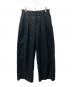 THE PAUSE（ザポーズ）の古着「コットンリネンタックパンツ」｜ブラック
