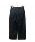 THE PAUSE (ザポーズ) コットンリネンタックパンツ ブラック サイズ:36：15000円