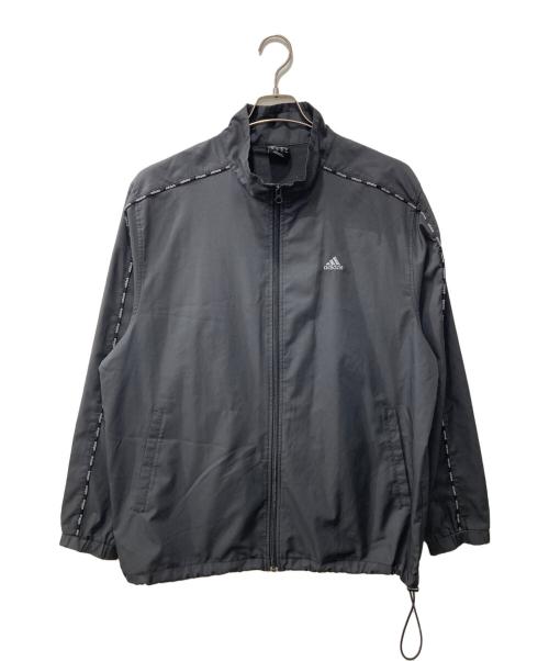 adidas（アディダス）adidas (アディダス) 00s/万国旗タグ/ドローコードトラックジャケット ブラック サイズ:XOの古着・服飾アイテム