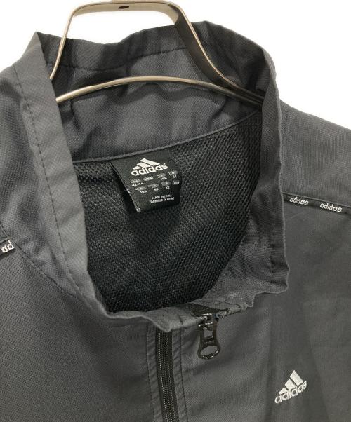 adidas（アディダス）adidas (アディダス) 00s/万国旗タグ/ドローコードトラックジャケット ブラック サイズ:XOの古着・服飾アイテム