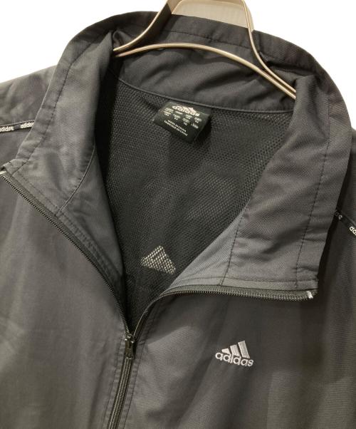adidas（アディダス）adidas (アディダス) 00s/万国旗タグ/ドローコードトラックジャケット ブラック サイズ:XOの古着・服飾アイテム