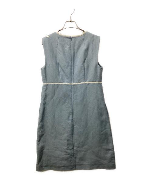'S Max Mara（エスマックスマーラ）'S Max Mara (エスマックスマーラ) リネンコットンキャンバスノースリーブ スカイブルー サイズ:40の古着・服飾アイテム