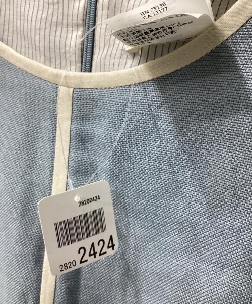 'S Max Mara（エスマックスマーラ）'S Max Mara (エスマックスマーラ) リネンコットンキャンバスノースリーブ スカイブルー サイズ:40の古着・服飾アイテム