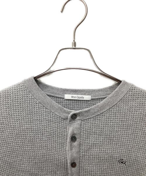 Whim Gazette（ウィムガゼット）Whim Gazette (ウィムガゼット) サーマルヘンリープルオーバー グレー サイズ:FREEの古着・服飾アイテム