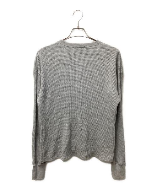 Whim Gazette（ウィムガゼット）Whim Gazette (ウィムガゼット) サーマルヘンリープルオーバー グレー サイズ:FREEの古着・服飾アイテム