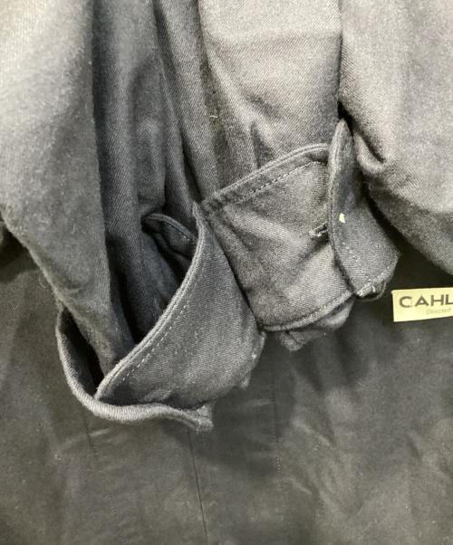 CAHLUMN（カウラム）CAHLUMN (カウラム) Wool Flannel Baseball Shirt/ウールフランネルベースボールシャツ ネイビー サイズ:XLの古着・服飾アイテム