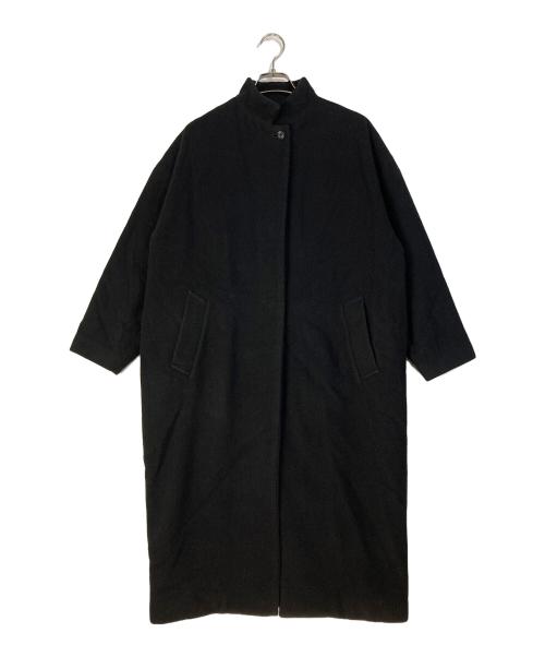 mizuiro-ind（ミズイロインド）mizuiro-ind (ミズイロインド) ウールブレンドスタンドカラーコート ブラック サイズ:Freeの古着・服飾アイテム